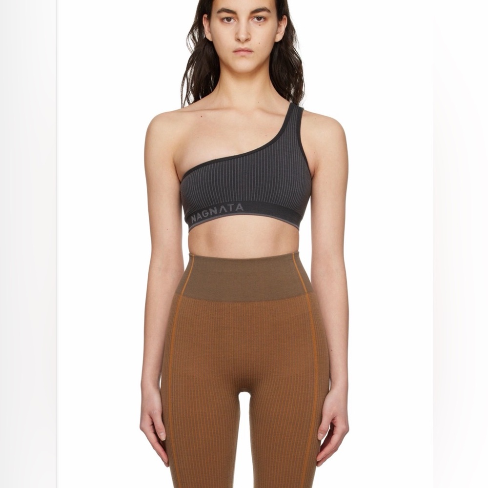 Nagnata One Shoulder Blue Sports Bra